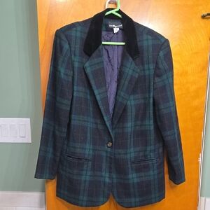 Sag Harbor Dark Plaid Blazer